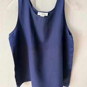 Oscar de la Renta Deep Blue/ Navy blouse / Tank top